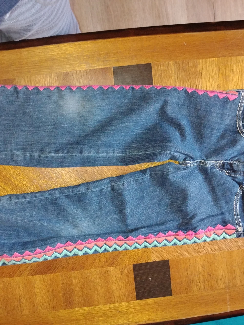 Gymboree Beige Pants with Pink Trim